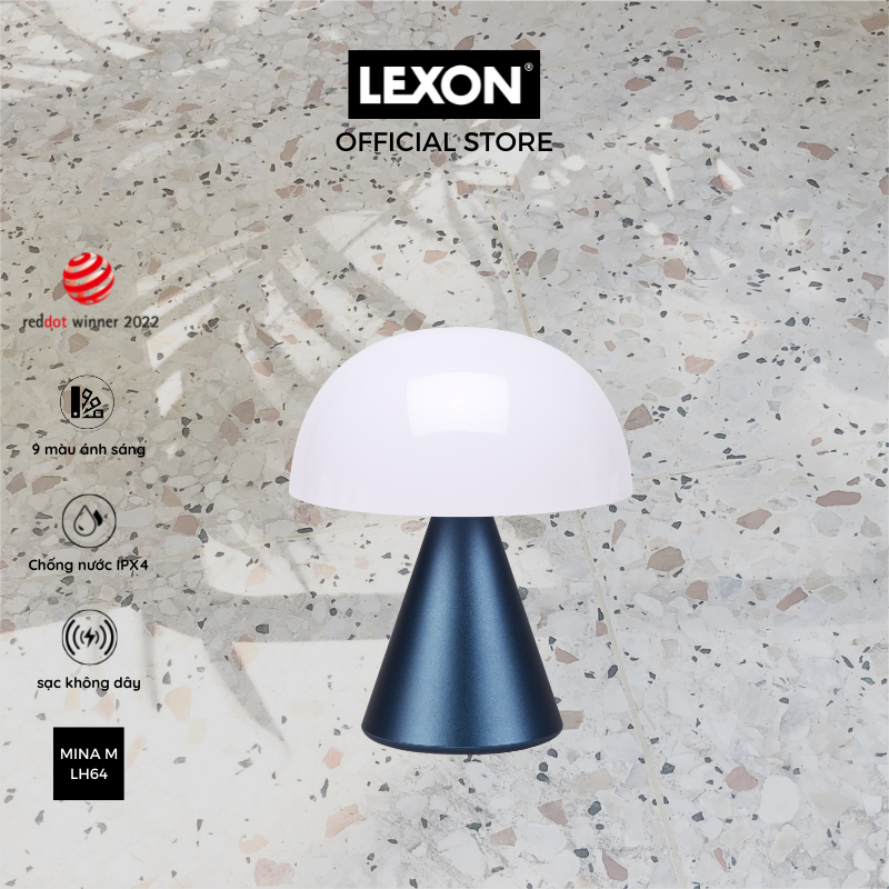 Đèn LED 9 màu LEXON size 11cm để bàn - MINA M - Hàng chính hãng