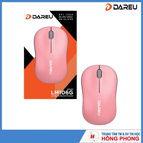 Chuột không dây Dareu LM106G Black/ Red /Blue / Pink