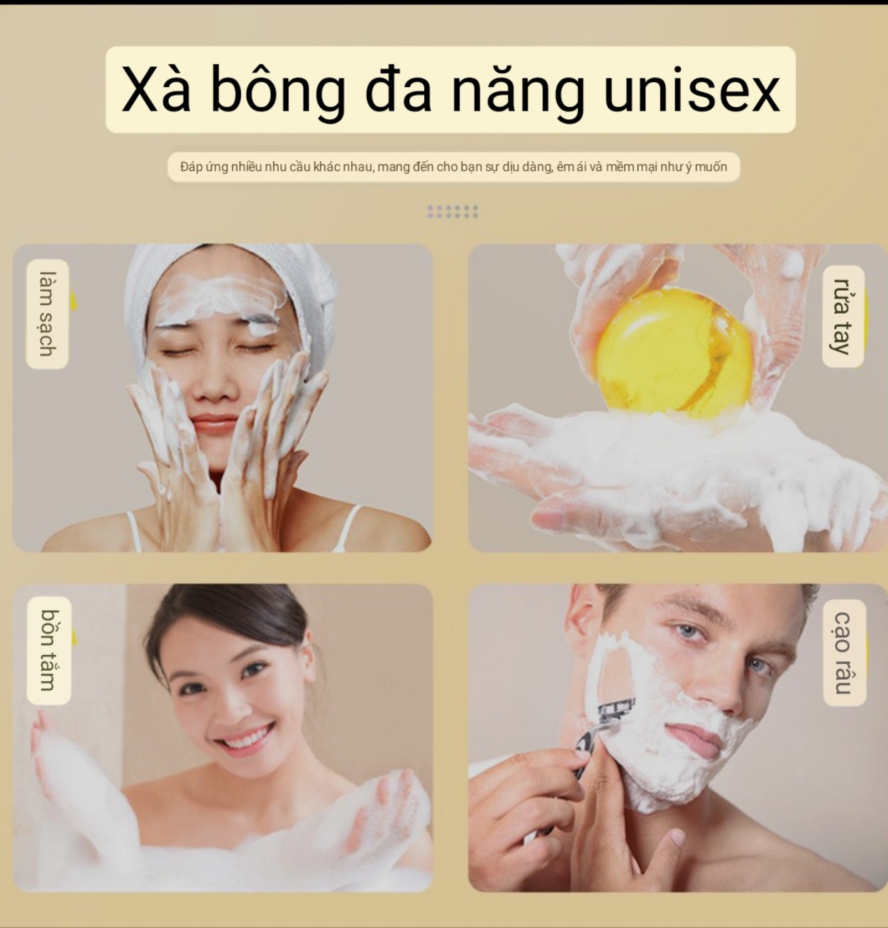 Xà bông, xà phòng nhân sâm giảm mụn thâm, sáng da thơm mát