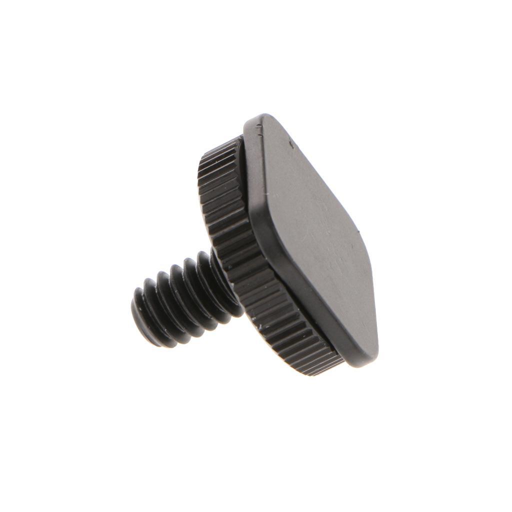 Metal 1/4"-20 Tripod Screw to Flash Camera Hot Shoe Mount Adapter + 1