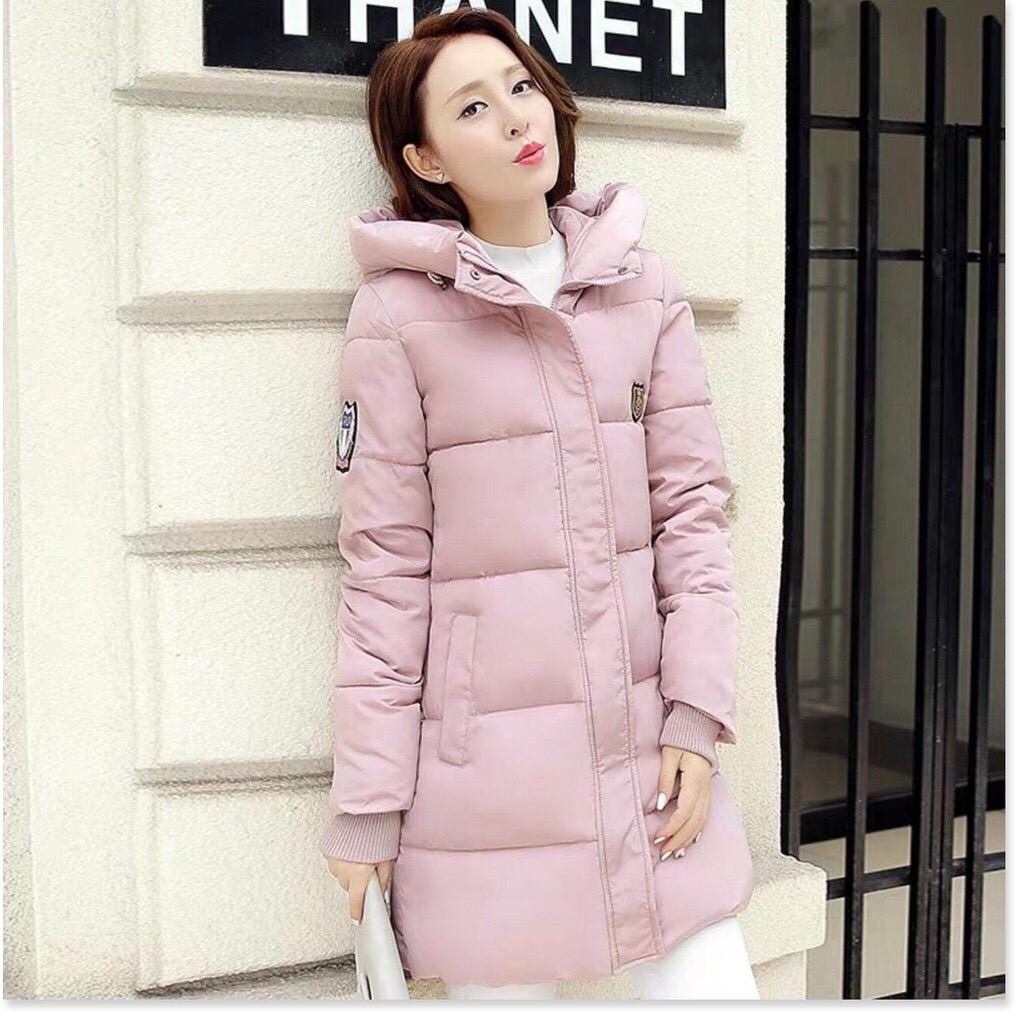ÁO KHOÁC PHAO NỮ DÁNG DÀI 3 LỚP CÓ NÓN THỜI TRANG BAO ẤM ÁP CHO MÙA ĐÔNG NĂM NAY VINA 1HITSTORE