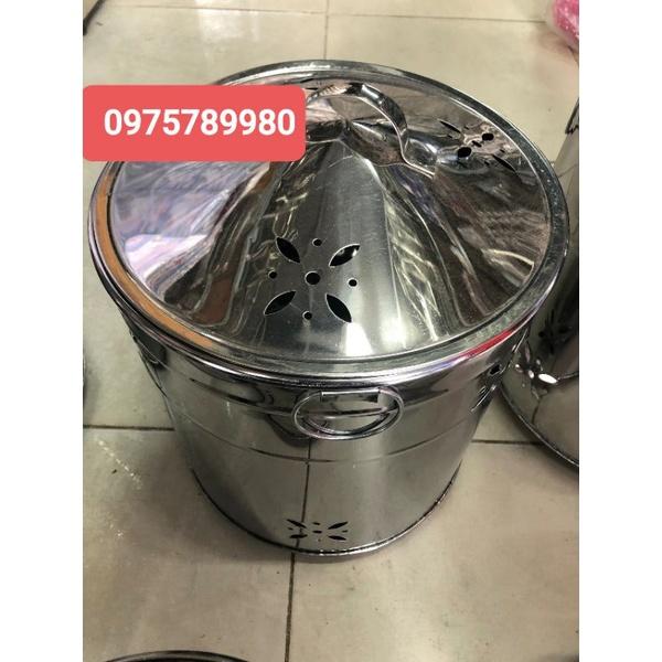 Thùng Đốt Vàng Mã Có Nắp Đậy Inox Nhiều Size