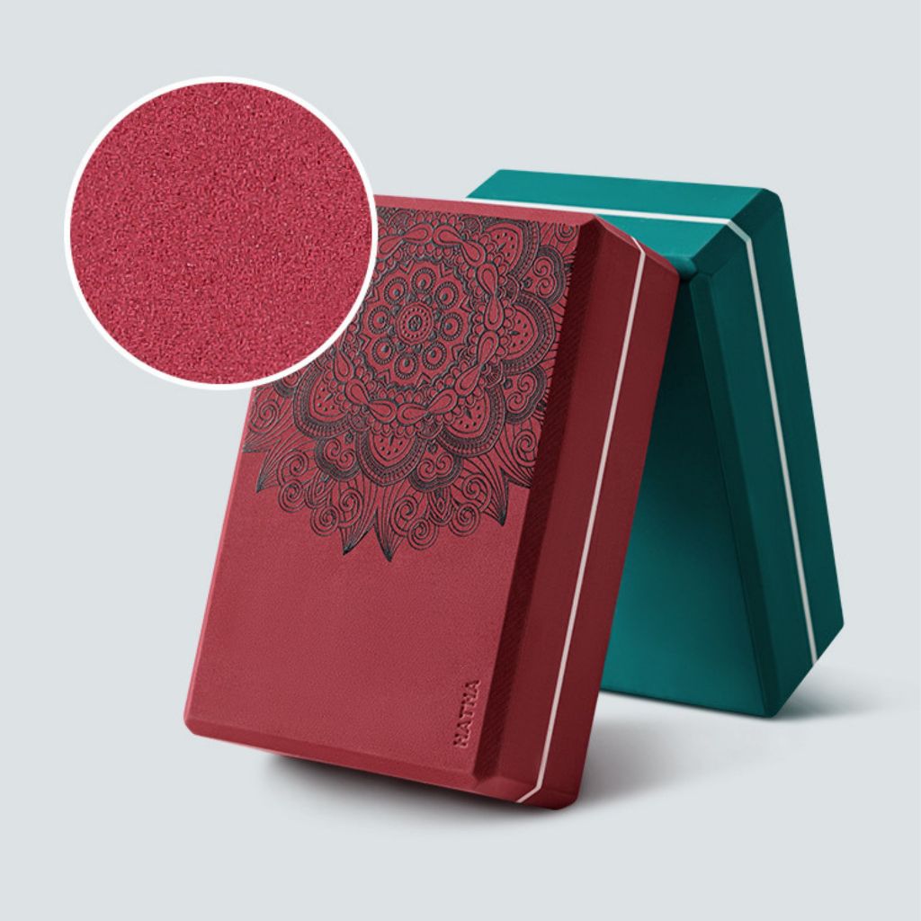 Gạch Tập Yoga In Hoa Madala 340g Chất Liệu EVA An Toàn , Bảo Vệ Sức Khỏe Của Bạn Khi Tập Luyện