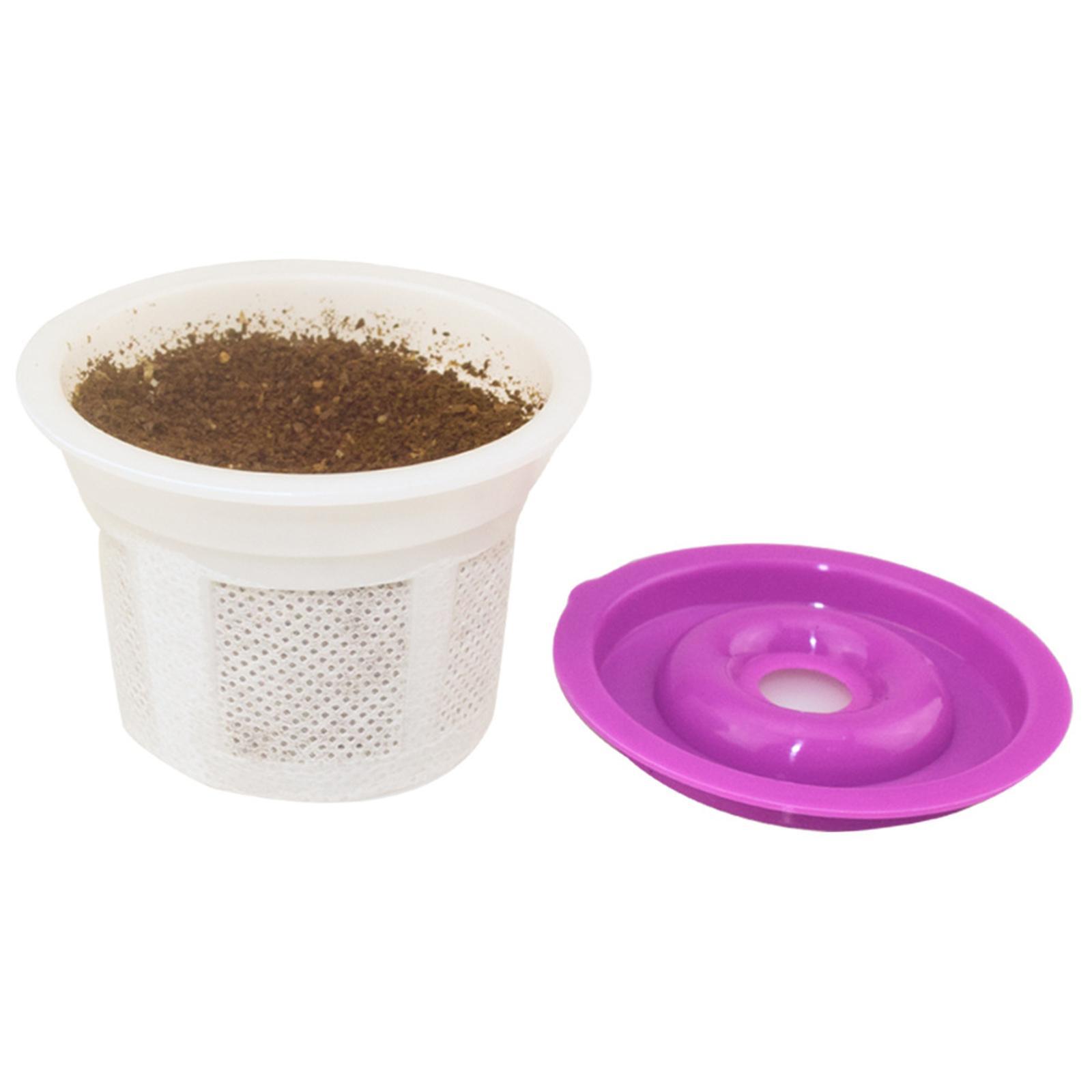 50x Coffee Filter Cups Acceesory Replacement with 5Pcs Lids for Kitchen Cafe