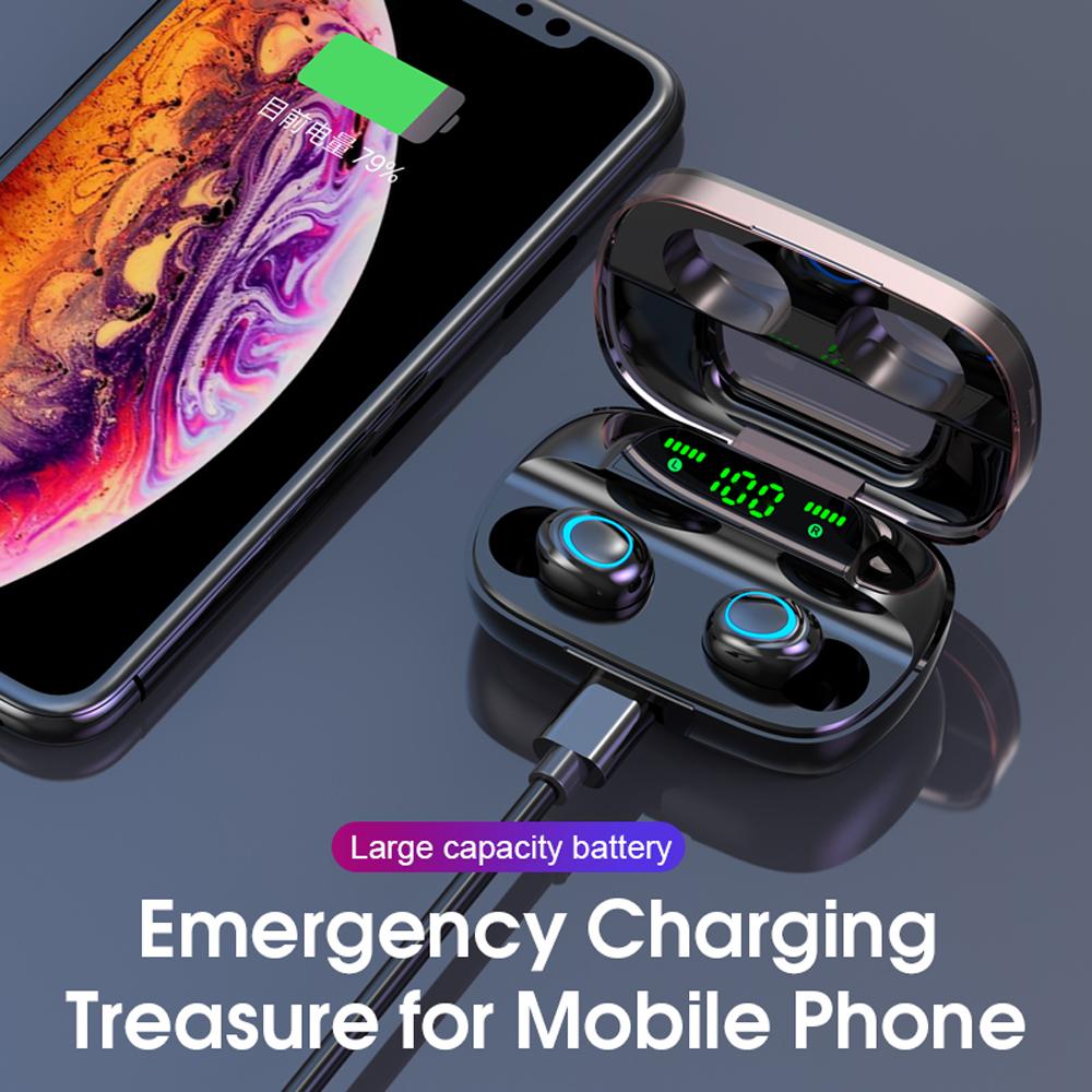 Tai nghe S11 Bluetooth 5.0 TWS Tai nghe không dây đích thực có mic, âm thanh rõ nét