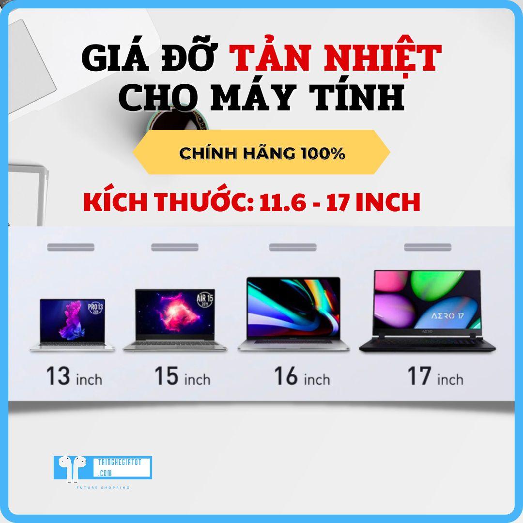 Giá Đỡ Cho Máy Tính Xách Tay, Giá đỡ Laptop hợp kim nhôm điều chỉnh độ cao, chống mỏi cổ, đế tản nhiệt kê Laptop EH-88 Hàng Chính Hãng