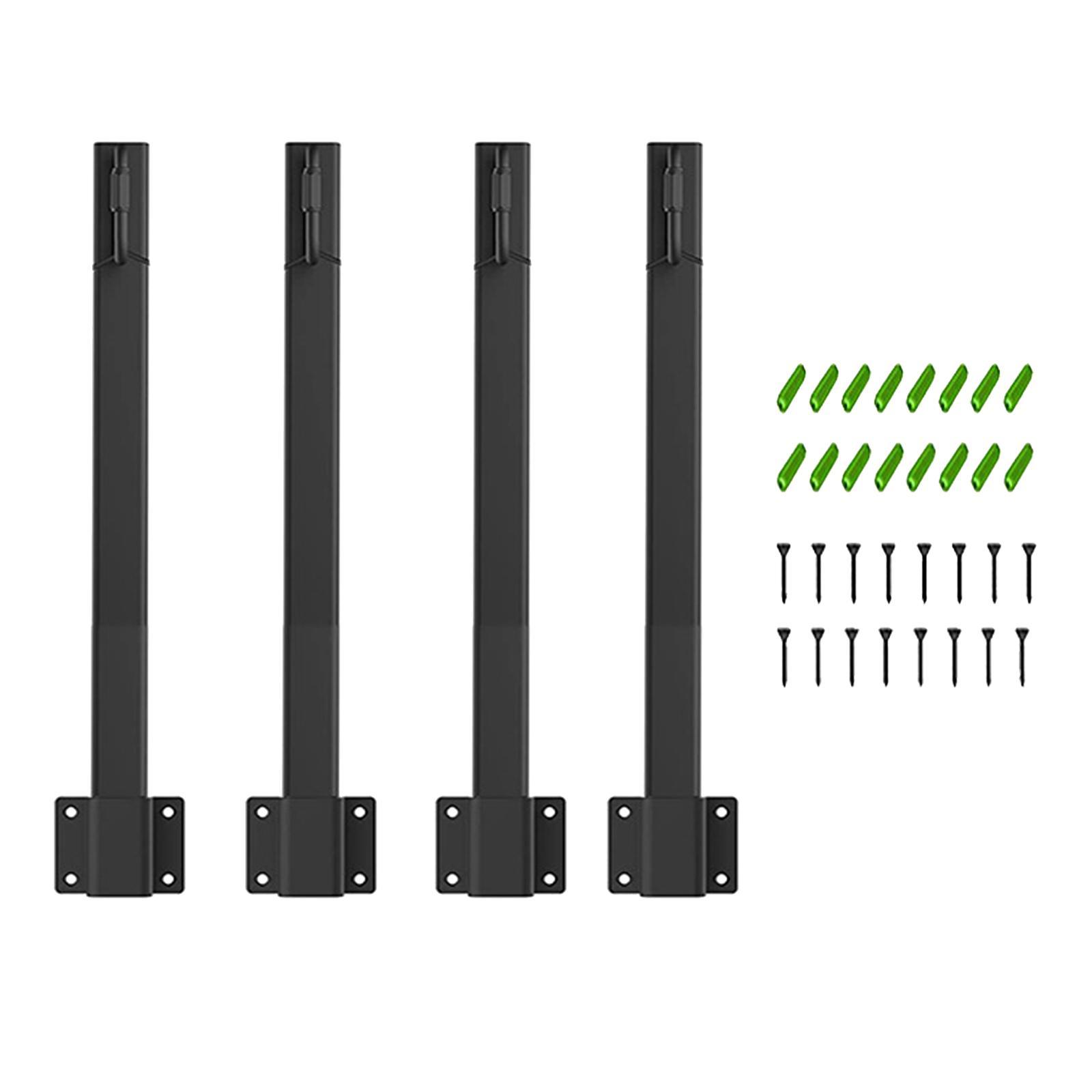 4Pcs Patio Lighting Stand String  Metal Poles for Wedding Garden