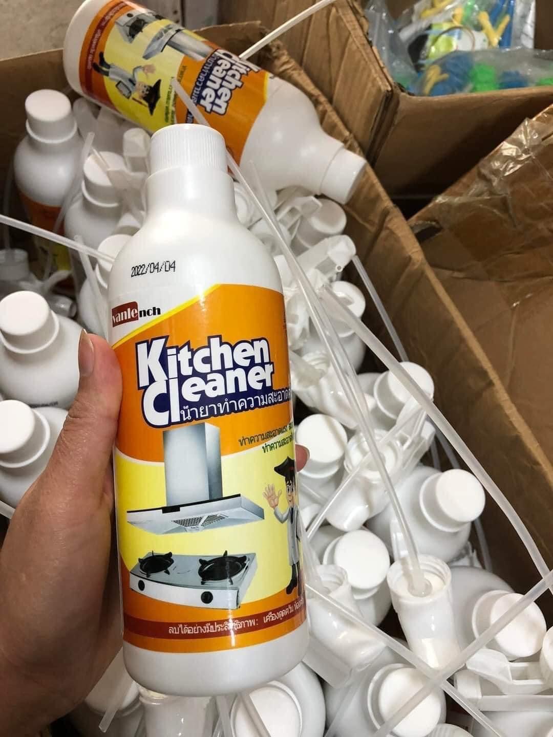 Xịt bếp Kitchen Clean vàng cam mẫu mới về hàng