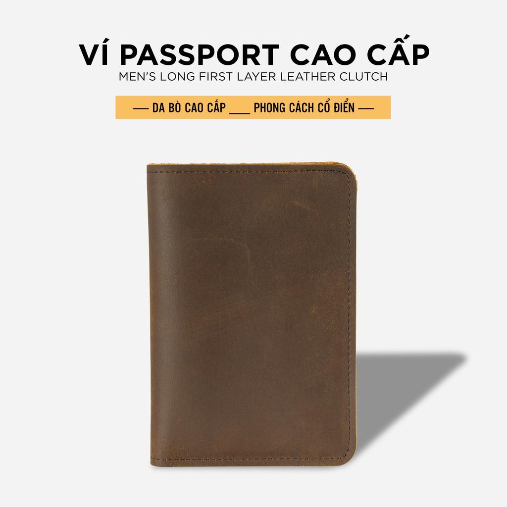 Ví Cầm Tay Nam Pagini VID08 Da Bò Cao Cấp, Phong Cách, Thiết Kế Đa Năng - Fullbox