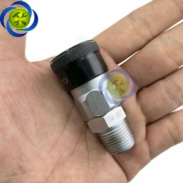 Đầu nối hơi ren ngoài 16mm Mito SM30 loại 3/8 PT