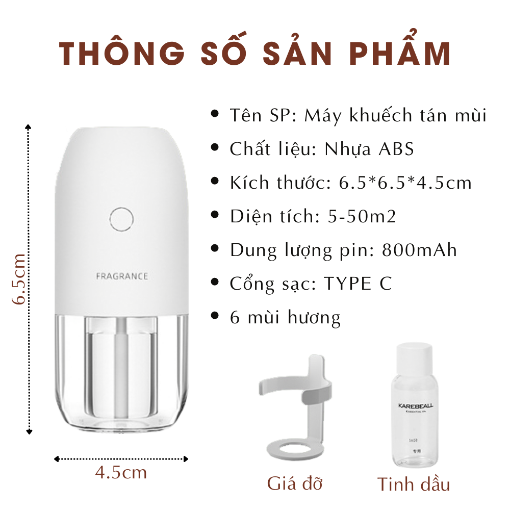 Máy khuếch tán tinh dầu khử mùi cao cấp kèm đèn ngủ led điều khiển bằng giọng nói thông minh BR 01 - Phun sương 3 chế độ kích thước nano lan tỏa mùi hương giúp nhà cửa , cơ quan, trường học thơm mát, pin sạc tiện dụng