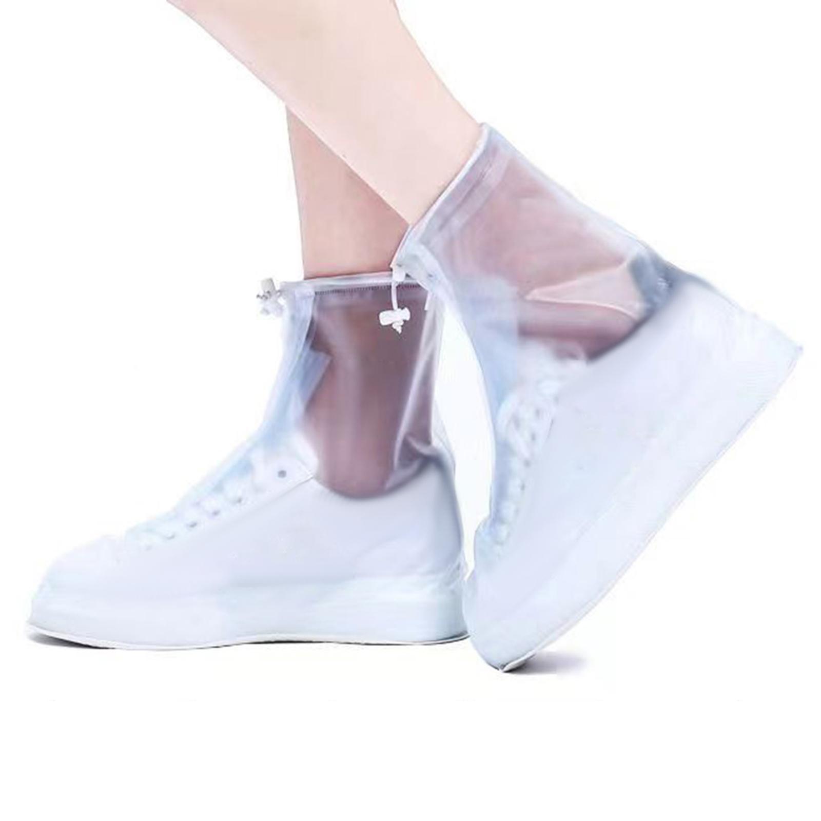 Waterproof Shoe Covers, Boot Covers Shoe Covers for Rain Overshoes Reusable Over Shoes Galoshes Shoe Protectors with Zipper