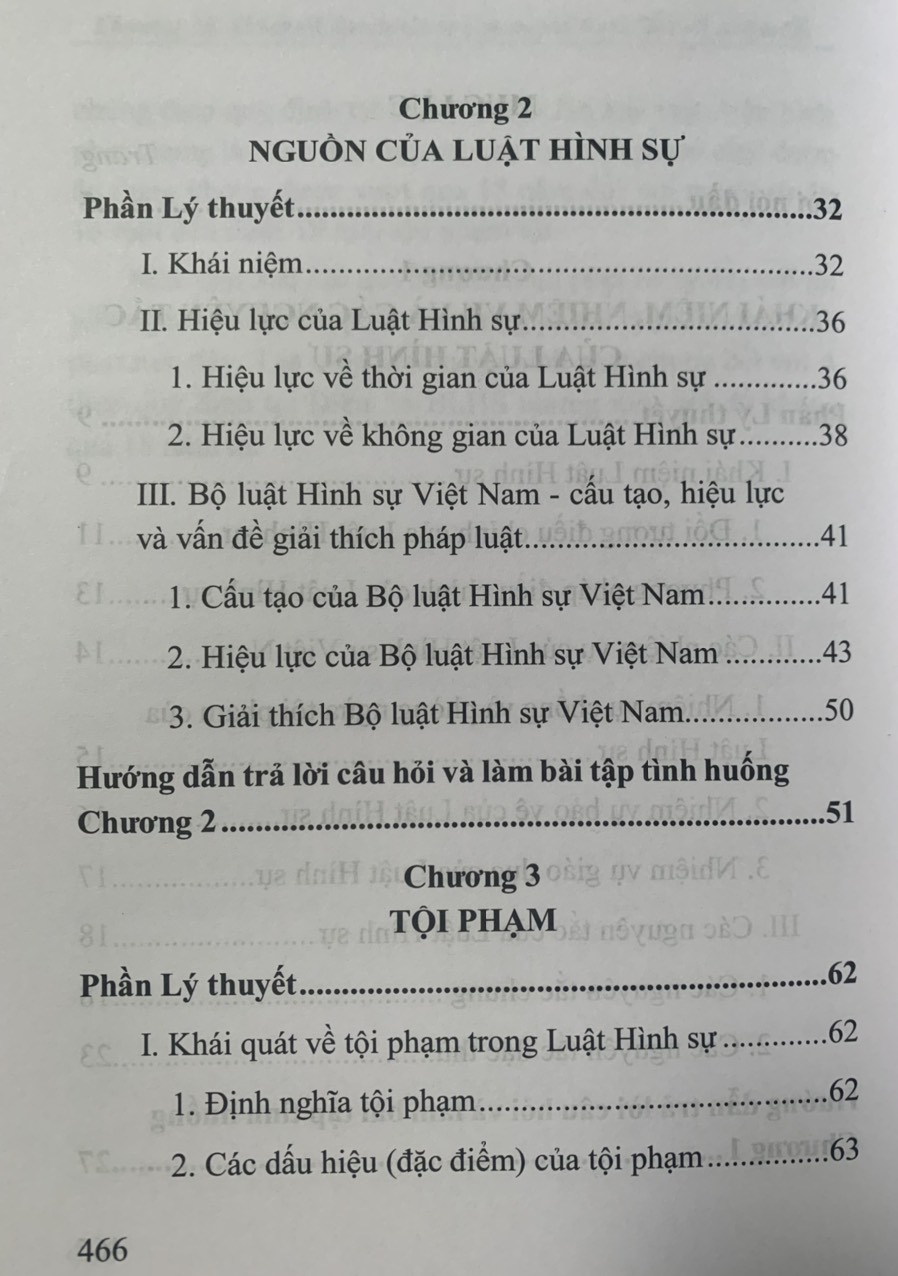 Hướng dẫn môn học Luật hình sự - Tập 1 (phần chung)