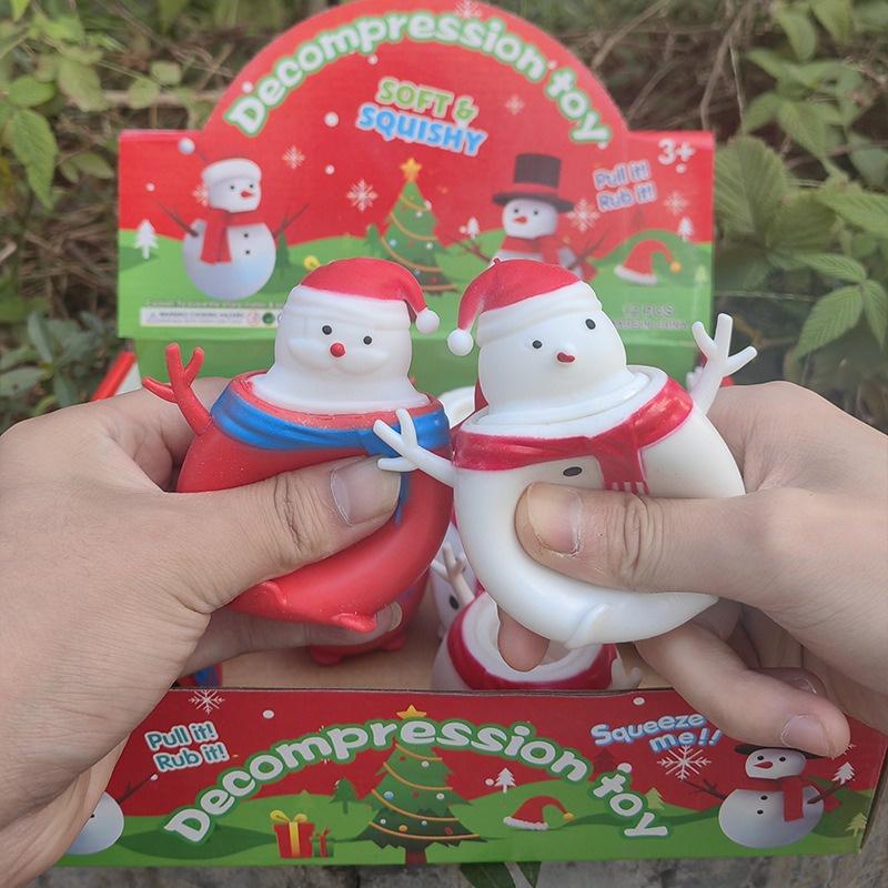 Squishy ÔNG GIÀ NOEL trốn trong người tuyết thú trốn trong cốc chó trốn trong chuồng ếch ngồi đáy giếng gà trốn trong gi