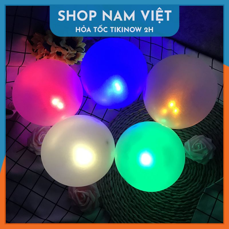 Set 10 Đèn LED Bi Mini Trang Trí Bong Bóng, Đồ Chơi, Quà Tặng Sáng Tạo