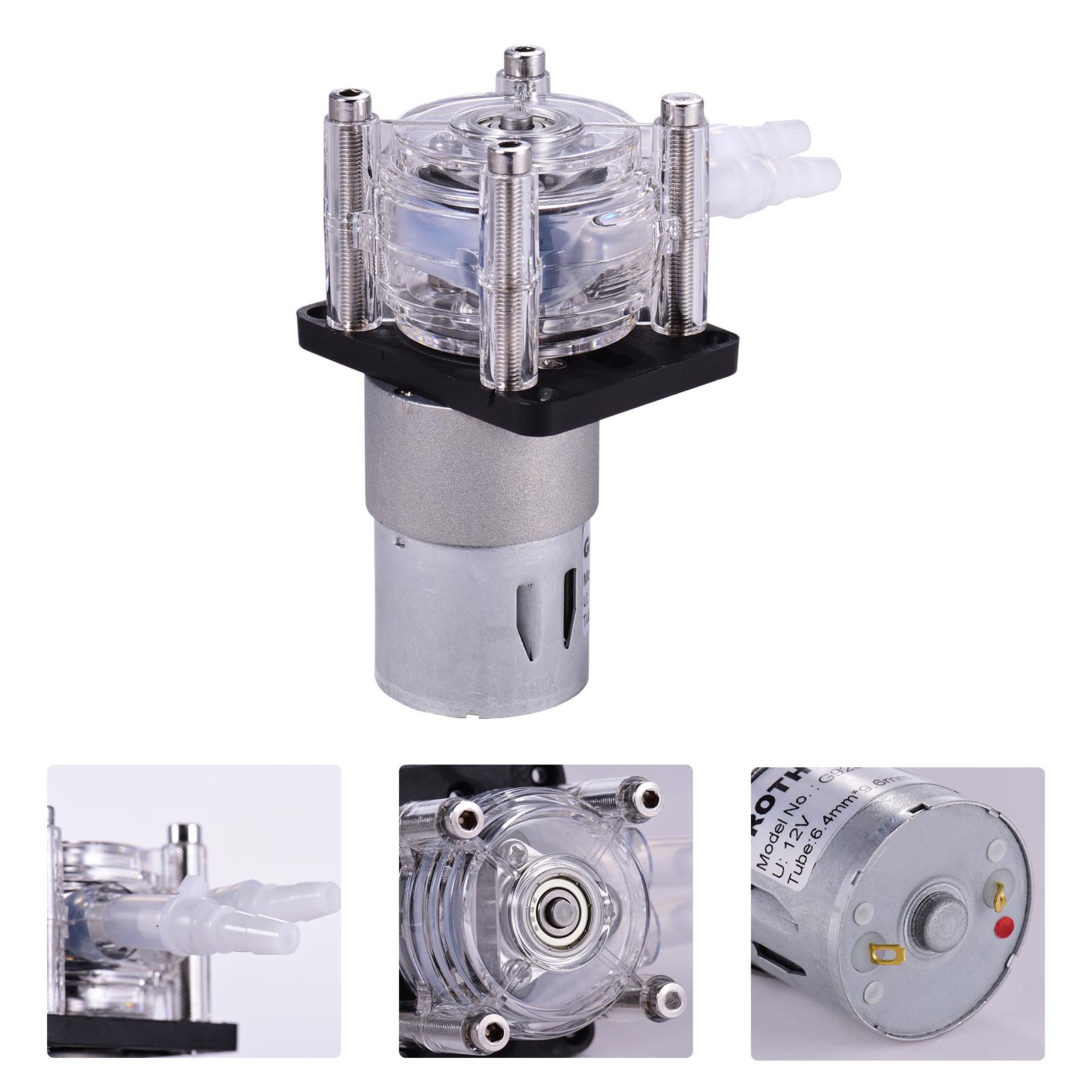 GROTHEN DC 24V Peristaltic Pump with Silicone Tubing High Flow Water Liquid Pump Dosing Vacuum Pump Self-Priming