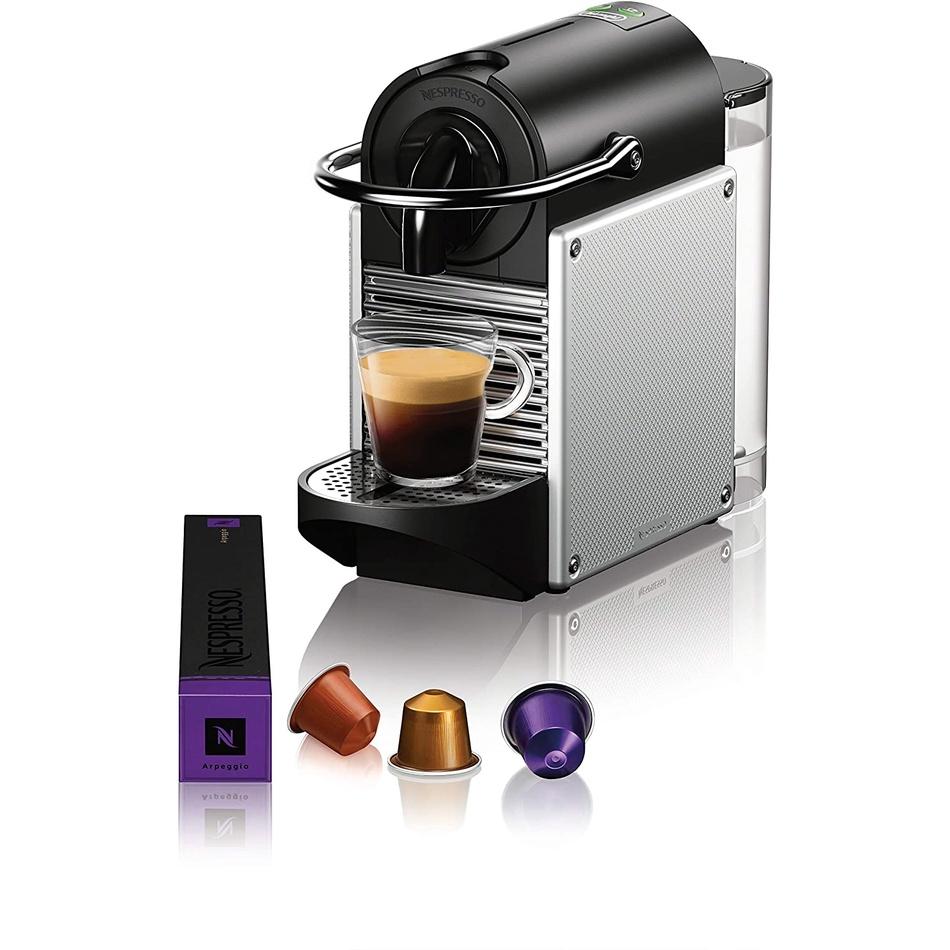 Máy Pha Cà Phê Viên Nén Delonghi Pixie Nespresso EN 124.S, Áp Suất 19Bar, Dung Tích 700ml, Nhập Đức, BH 12 Tháng