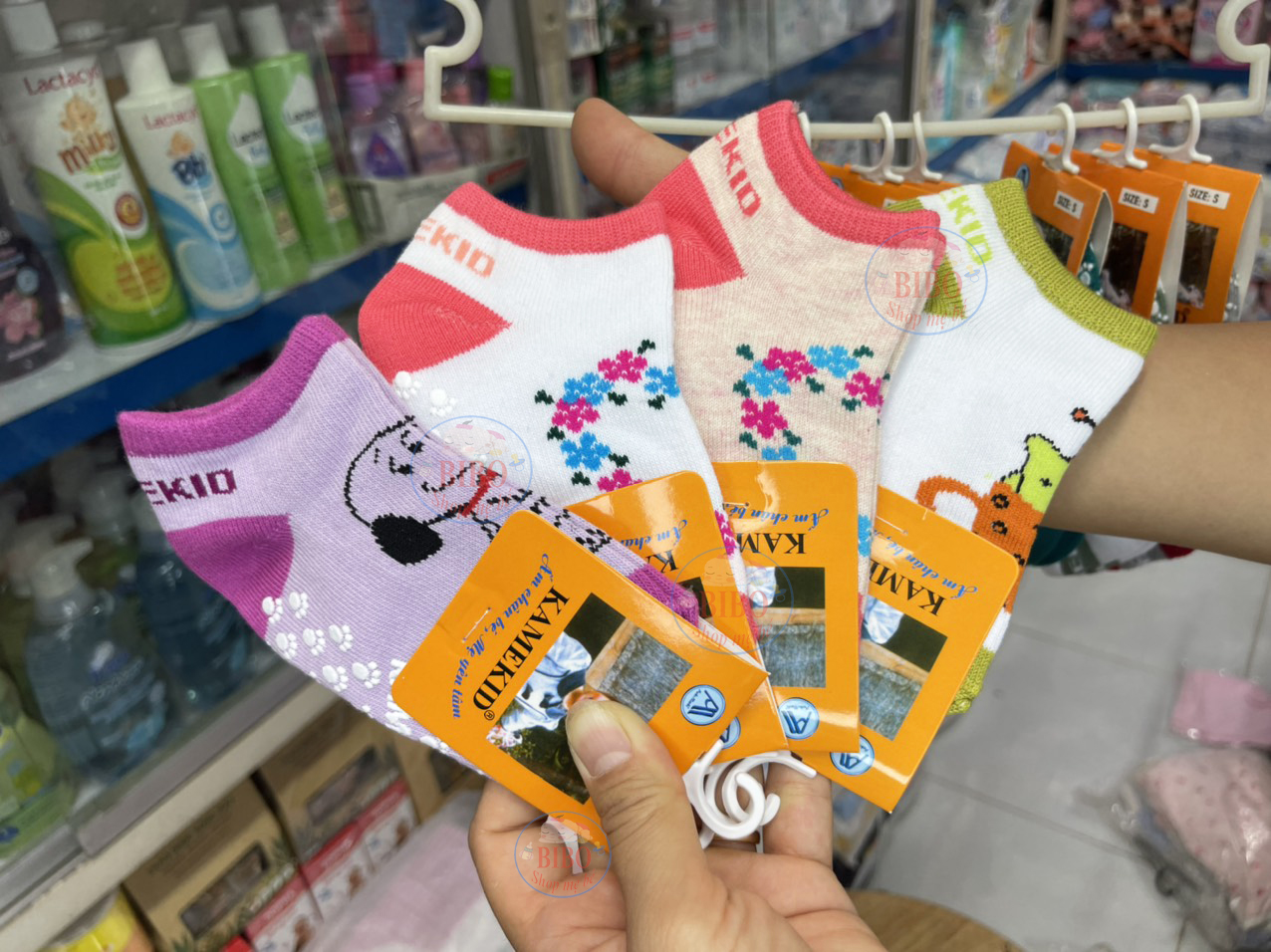 Combo 5 Đôi Vớ Chân Chống Trợt Cổ Thấp, Tất Cho Bé Từ 5 tháng Cho Tới Trên 10 tuổi