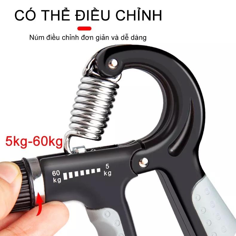 Kìm Bóp Tay, Dụng Cụ Tập Cơ Tay, Kìm Tập Cơ Tay Tập Gym Tại Nhà Điều Chỉnh Lực 5-60kg Có Bộ Đếm