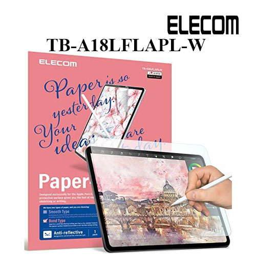 Miếng dán màn hình cho Ipad Pro 12.9 inches Elecom Paper- Feel TB-A18LFLAPL-W - Hàng chính hãng