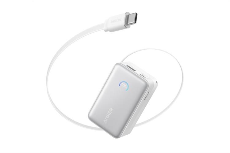 Pin sạc dự phòng Anker Nano 10000mAh 45w 1C1A tích hợp cáp USB-C A1638 - GiaPhucStore | Hàng Chính Hãng