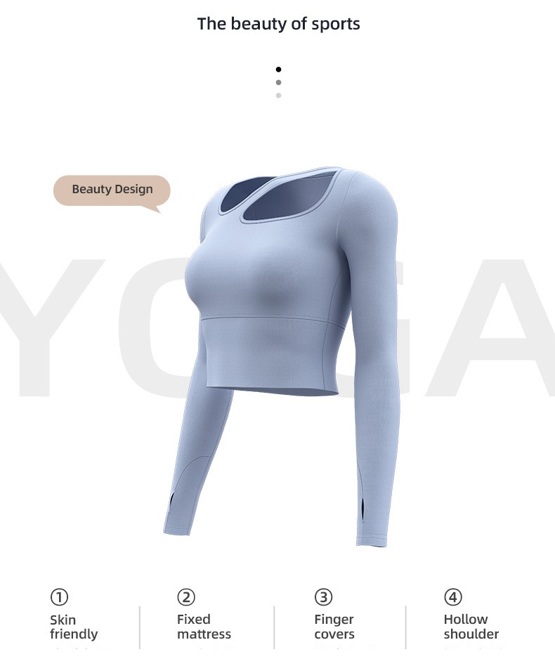 Bộ Đồ Tập Gym, Yoga, Aerobic Nữ, Quần Áo Thể Thao Nữ Quần Dài Và Áo Croptop Dài Tay Xỏ Ngón