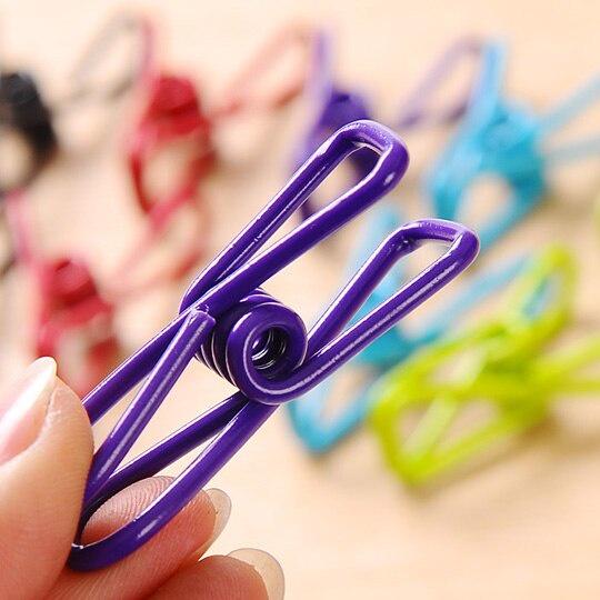 10pcs/set Mini Multi-color Small Clip Creative Photo Clip Hanger Clip Towel Clips