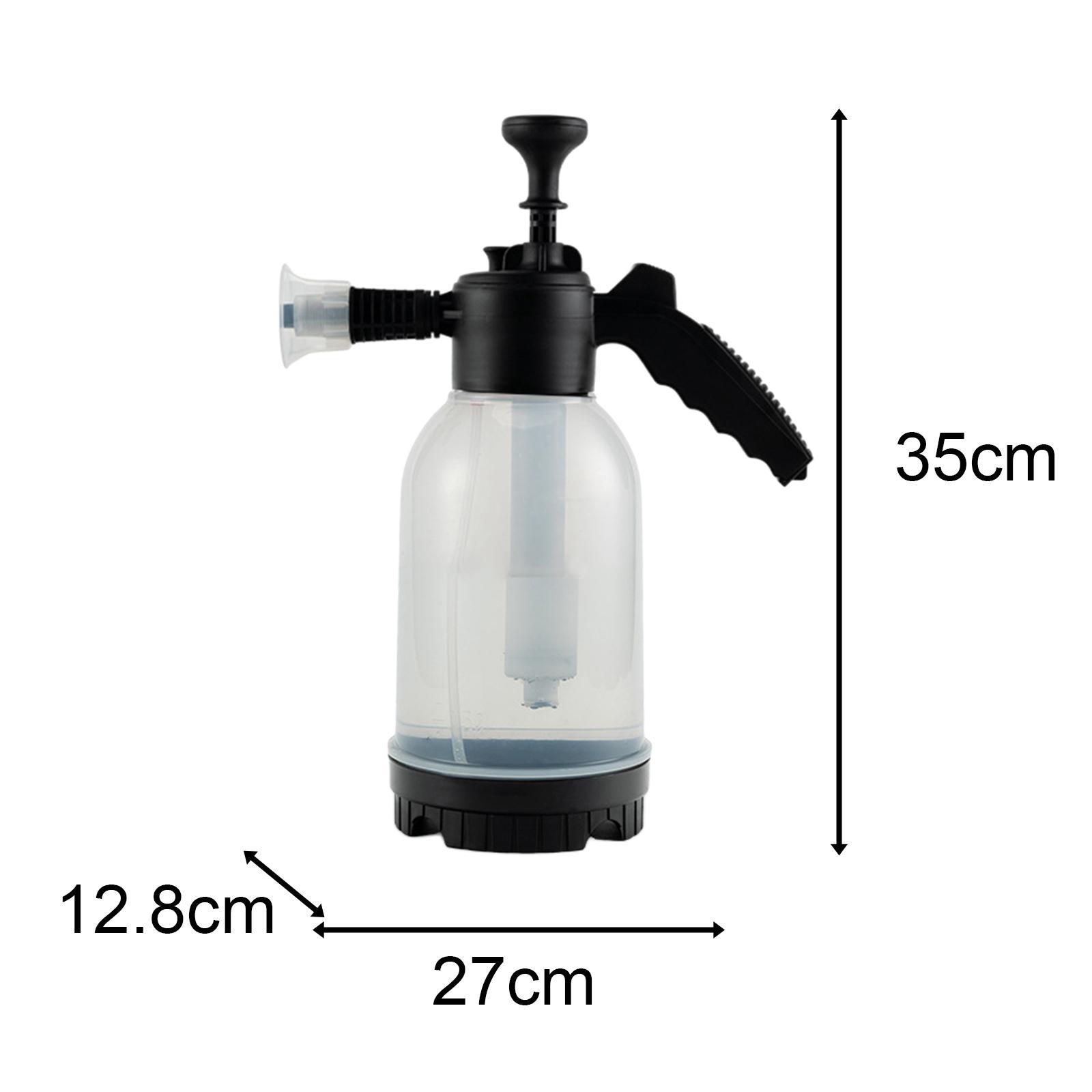 Spray Kettle Manual Foaming Sprayer 60° Spray Range Soap Sprayer Bottle Wind Hand 2L Pressure Foam Sprayer for Home Cleaning