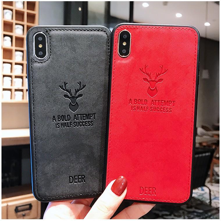 Ốp lưng vải Deer sợi Jean Cho Iphone XSMAX / X / XS / 8 PLUS / 7 PLUS