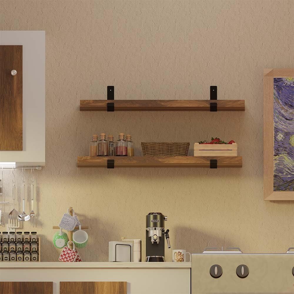 Combo 2 giá đỡ chữ L, Pat L mặt dưới 30 cm, ke bàn treo tường bằng thép phủ sơn tĩnh điện, kèm phụ kiện vít tắc kê – Hàng chính hãng