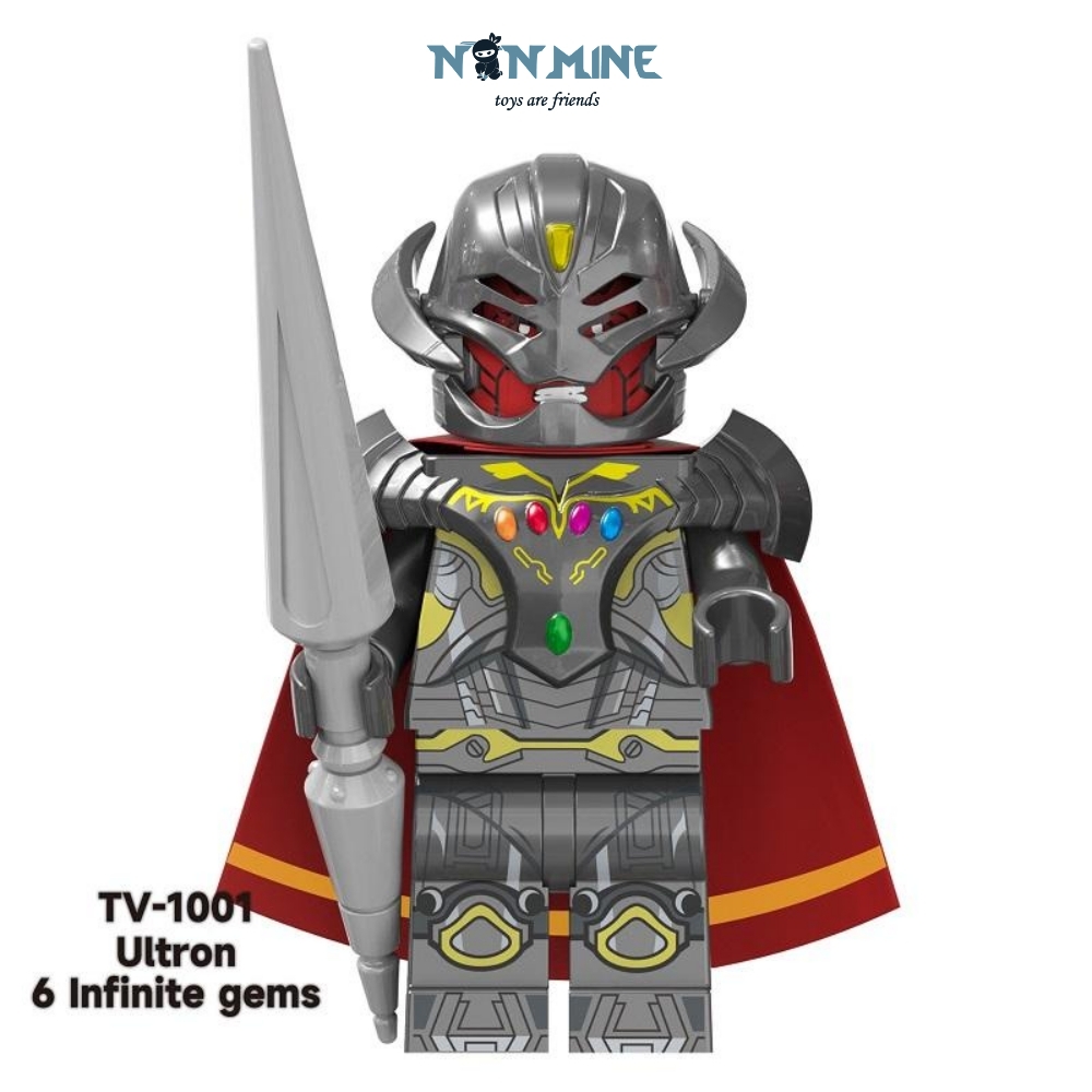 Minifigures Ultron Black Panther Đồ Chơi Lắp Ráp Marvel Siêu Anh Hùng TV6201