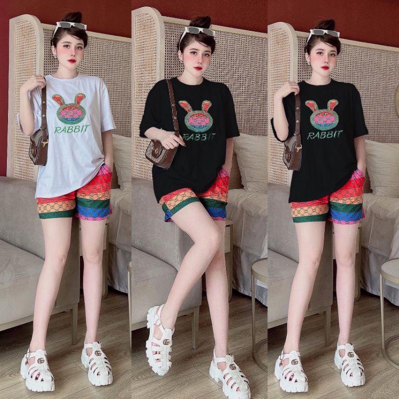 SÉT BỘ THỂ THAO FORM RỘNG PHỐI HỌA TIẾT THÊU SẮC MÀU