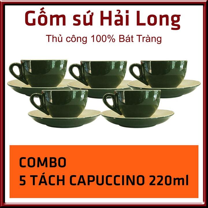 COMBO 5 Cốc tách ly sứ cao cấp uống cà phê