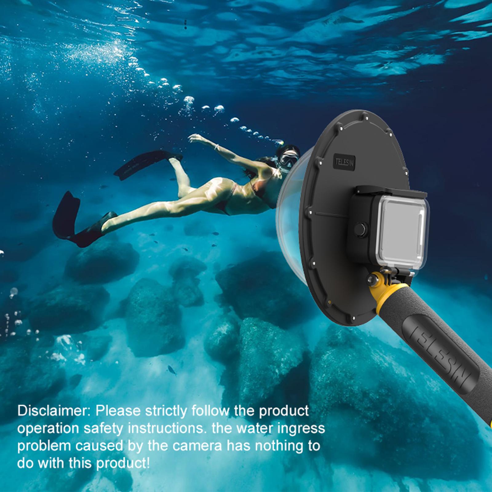 Dome Port for GoPro9 for Diving Underwater Camera Cover Anti-Fog Kit 30m