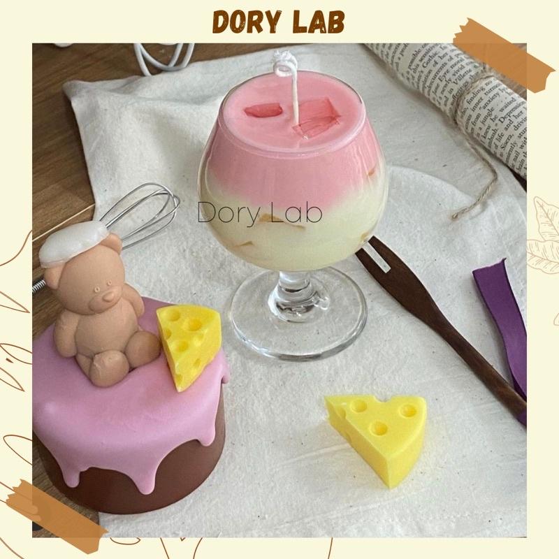 Nến Thơm Handmade Ly Trà Sữa Thạch Jelly nhiều màu sắc - Dory Lab