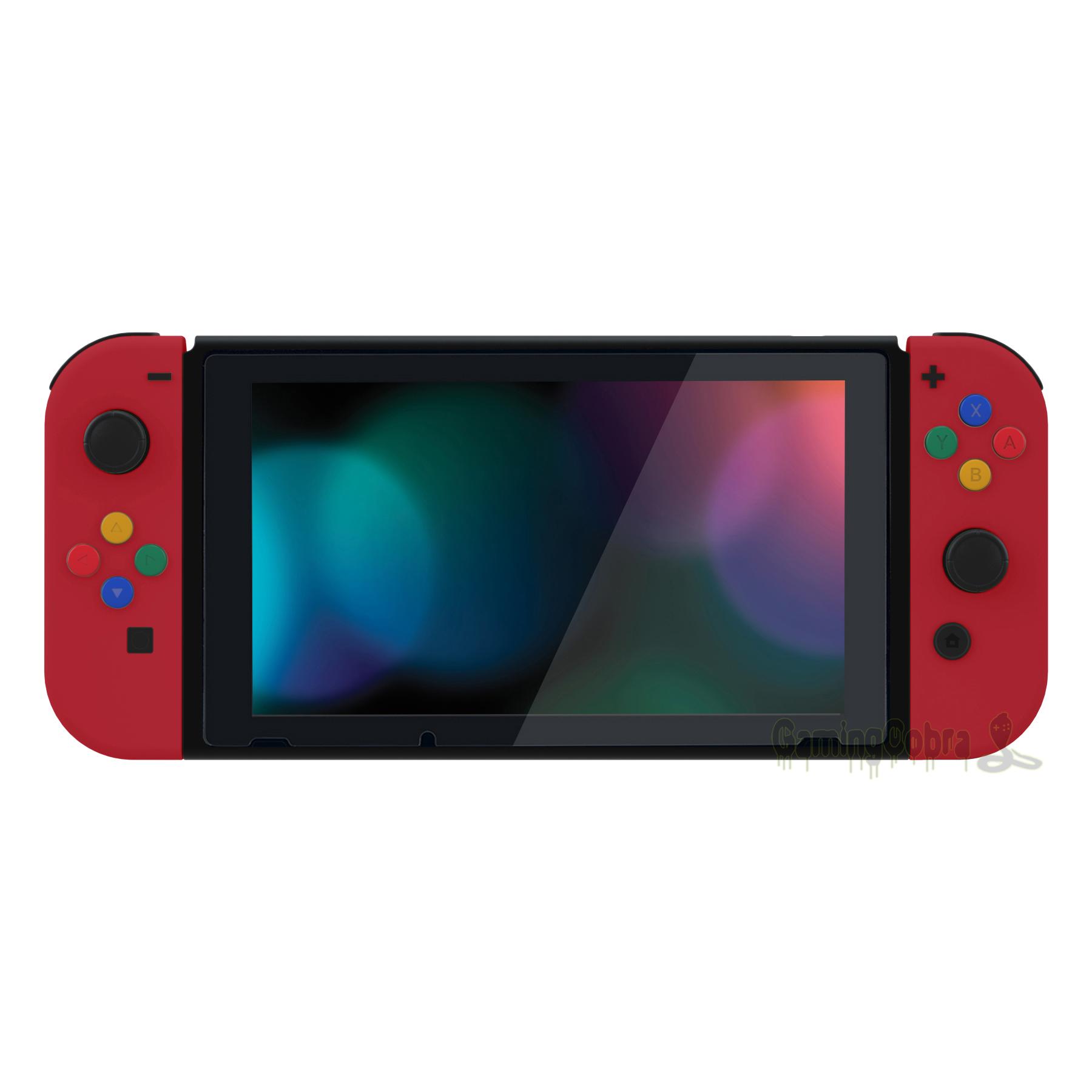 Vỏ sau thay thế extremeRate Soft Touch DIY Tay cầm cầm tay Joycon Chân đế với đầy đủ các nút cho bảng điều khiển NS Switch Màu sắc: Xanh lá thông