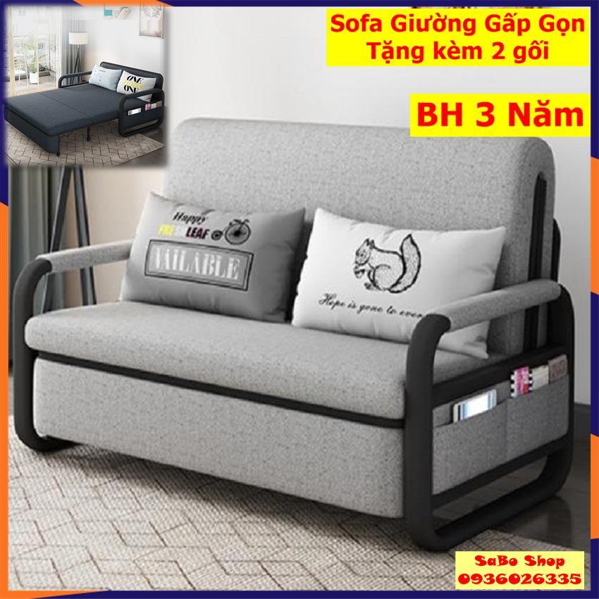 Sofa giường thông minh, giường gấp gọn thành ghế sofa tiện dụng kích thước 1m28x1m9