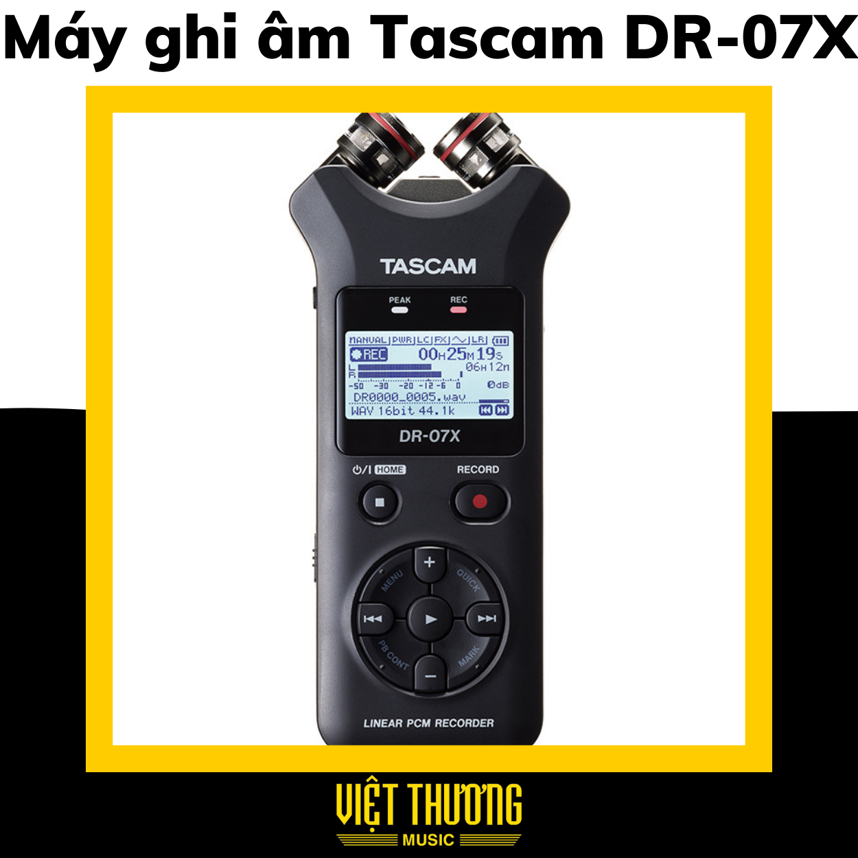 MÁY THU ÂM STEREO CẦM TAY TASCAM DR-07X