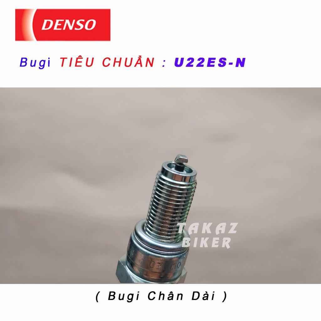 Bugi DENSO TIÊU CHUẨN U22ES-N chân dài SHVN ; SH Mode ; PCX 125 ; Click ; Airblade - Lead 125 ; Vision ; Wave 110