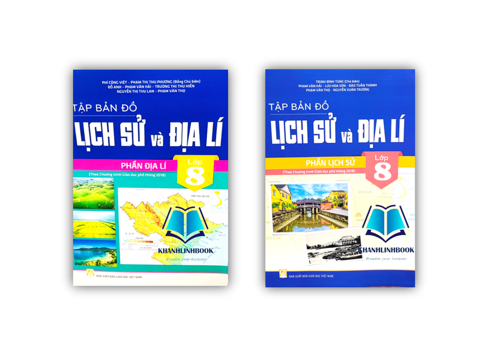 Sách - Combo tập bản đồ lịch sử và địa lí 8 - phần địa lí + lịch sử ( biên soạn theo chương trình GDPT 2018 )