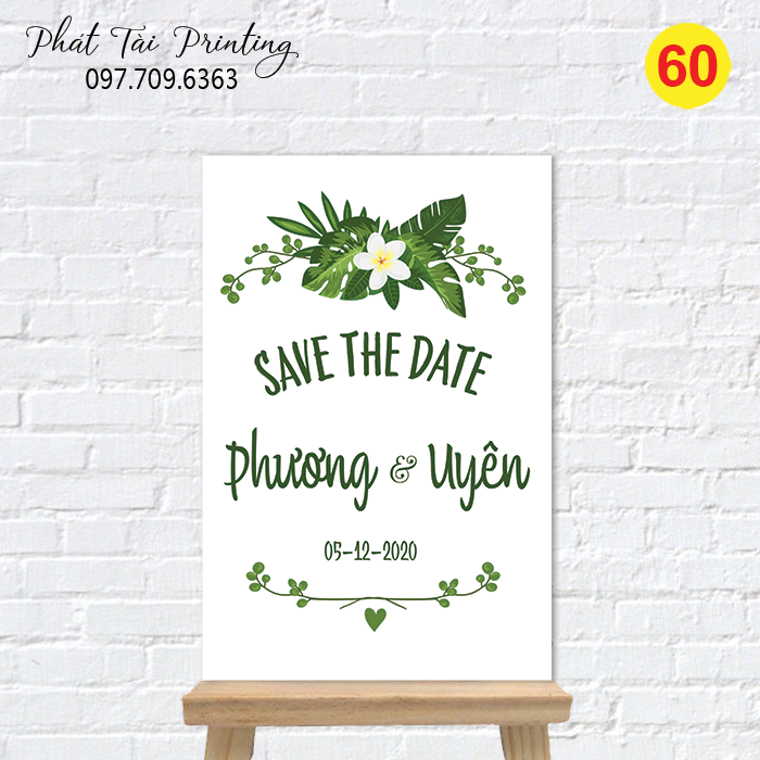 Bảng Welcome trang trí đám cưới MS 60