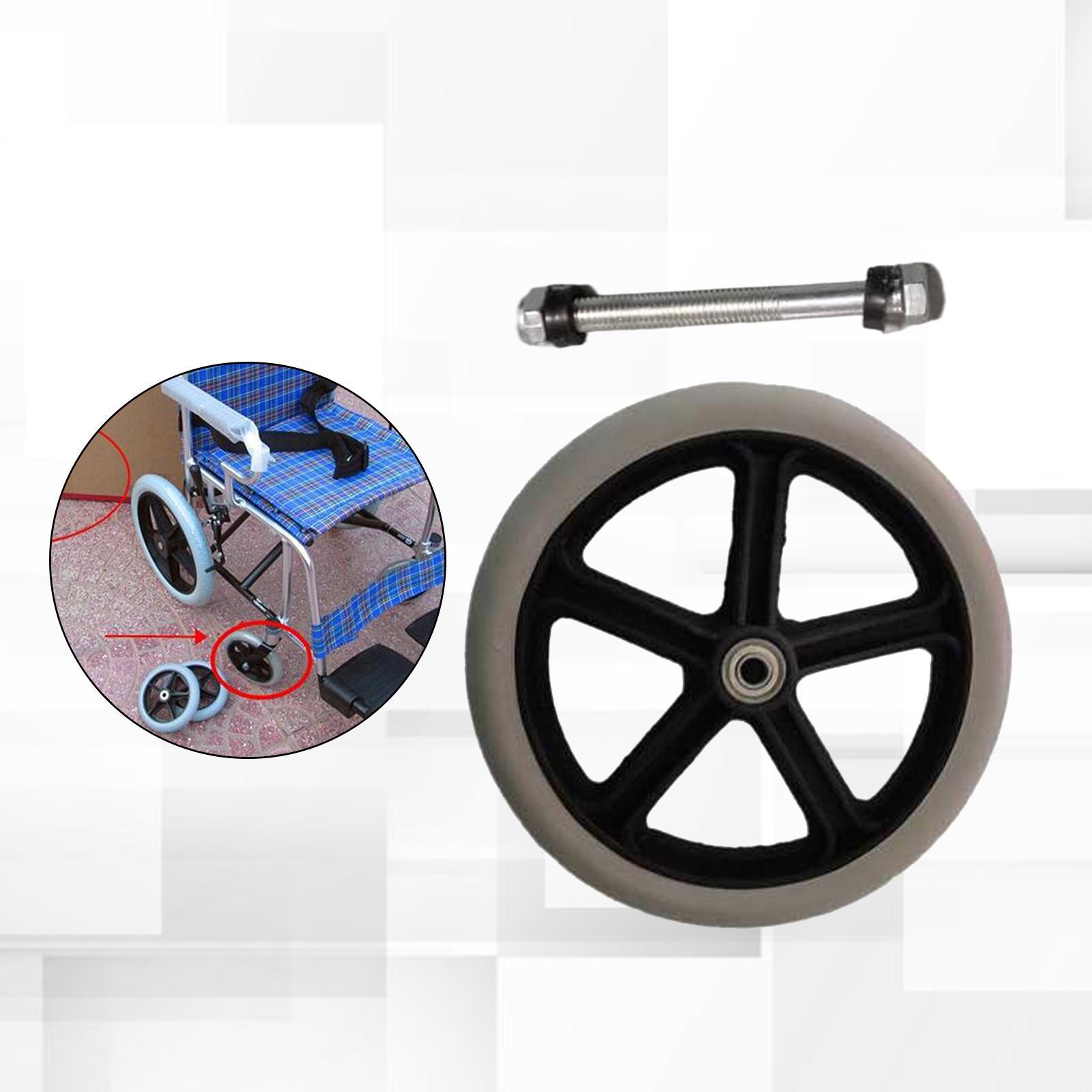 Wheelchair Front Wheels Replacement PVC for Manual Wheelchairs