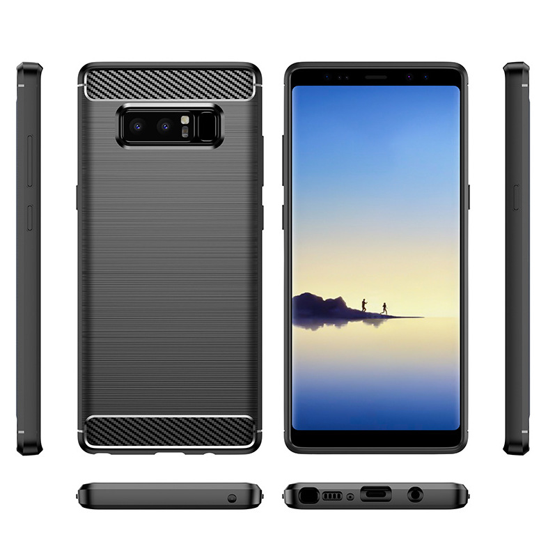 Ốp lưng chống sốc Vân Sợi Carbon cho Samsung Galaxy Note 8 - Hàng nhập khẩu