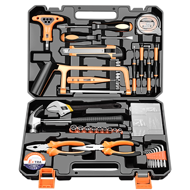 Bộ dụng cụ đồ nghề đa năng, 16 chi tiết, thiết kế tay cầm bọc da mềm, thoải mái cầm nắm- K1712