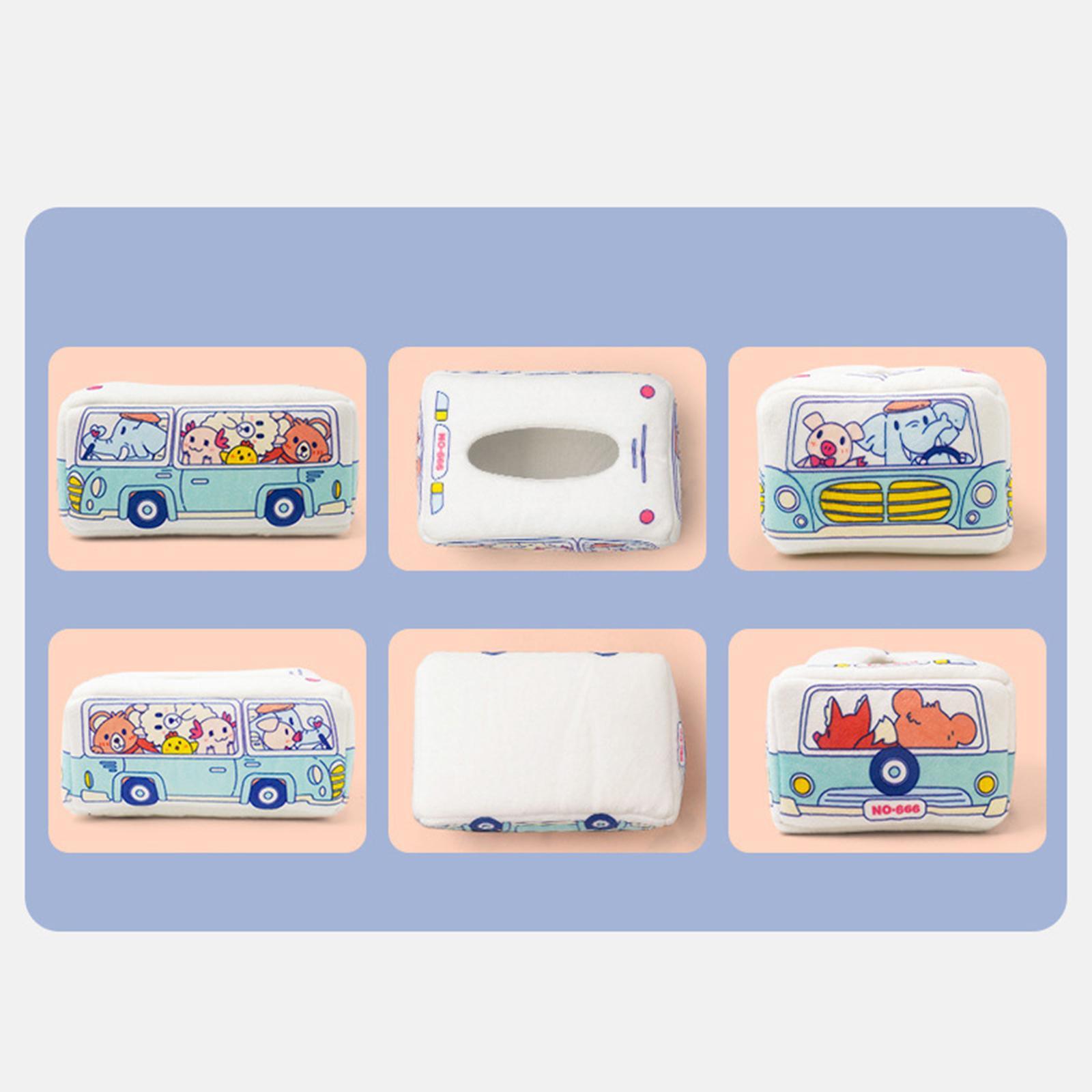 2x Baby Tissue Box with Hand Towel  Sensory Toys for Preschool Toddlers