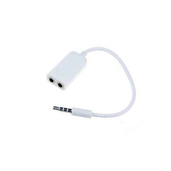 Cáp chia 2 audio 3.5mm 1 ra 2 dùng cho điện thoại