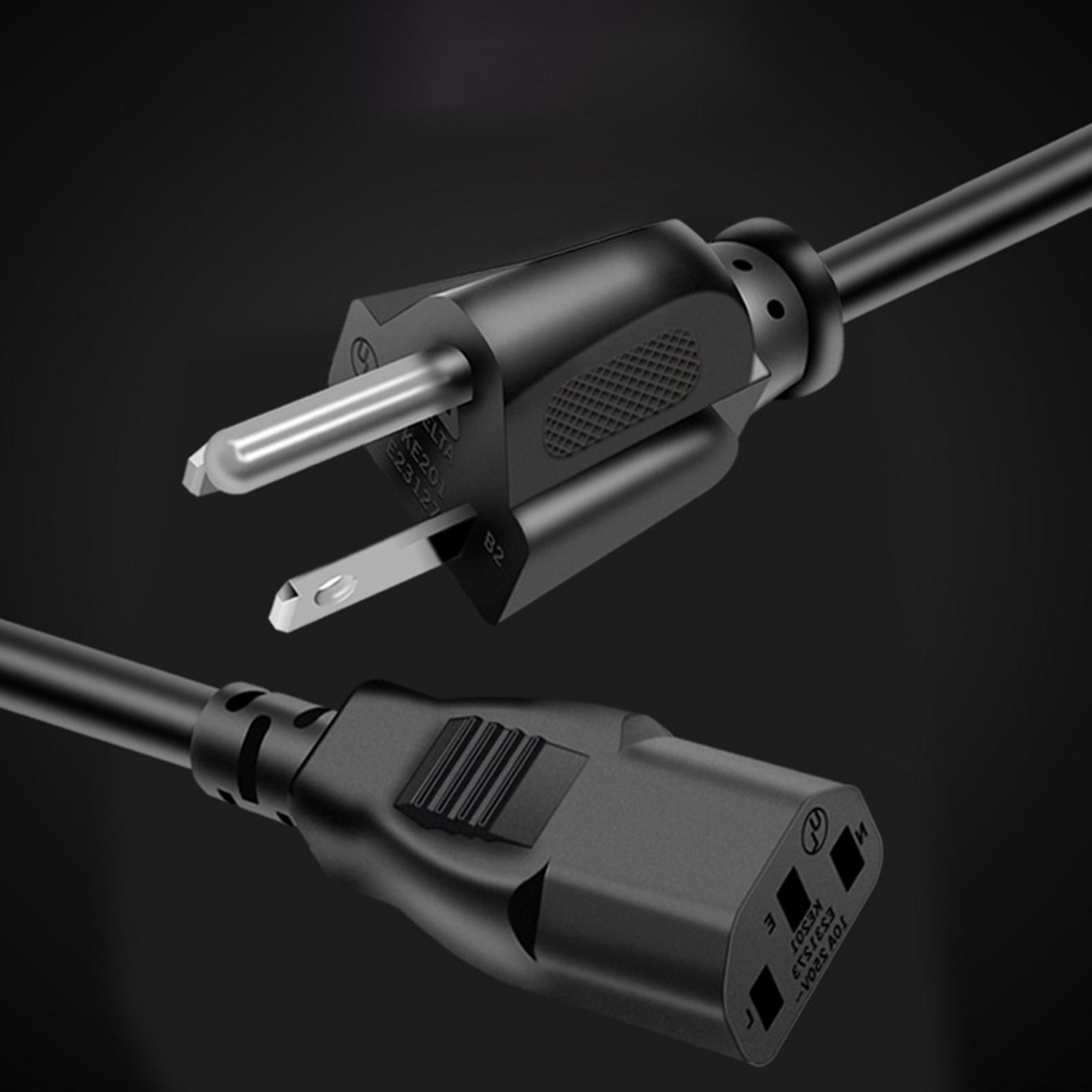US Plug ,Power Line Power Cords, AC Power Supply Adapter Cord ,for Home Office Computers Monitors Camcorders