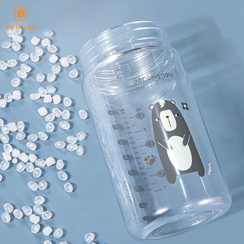 Dorahoney Nước Sữa Cho Bé Bú Bình Chuẩn 240Ml Chống Đầy Hơi Tritan Kid Cho Bé Sippy Cup Có Tay Cầm Cho Bé