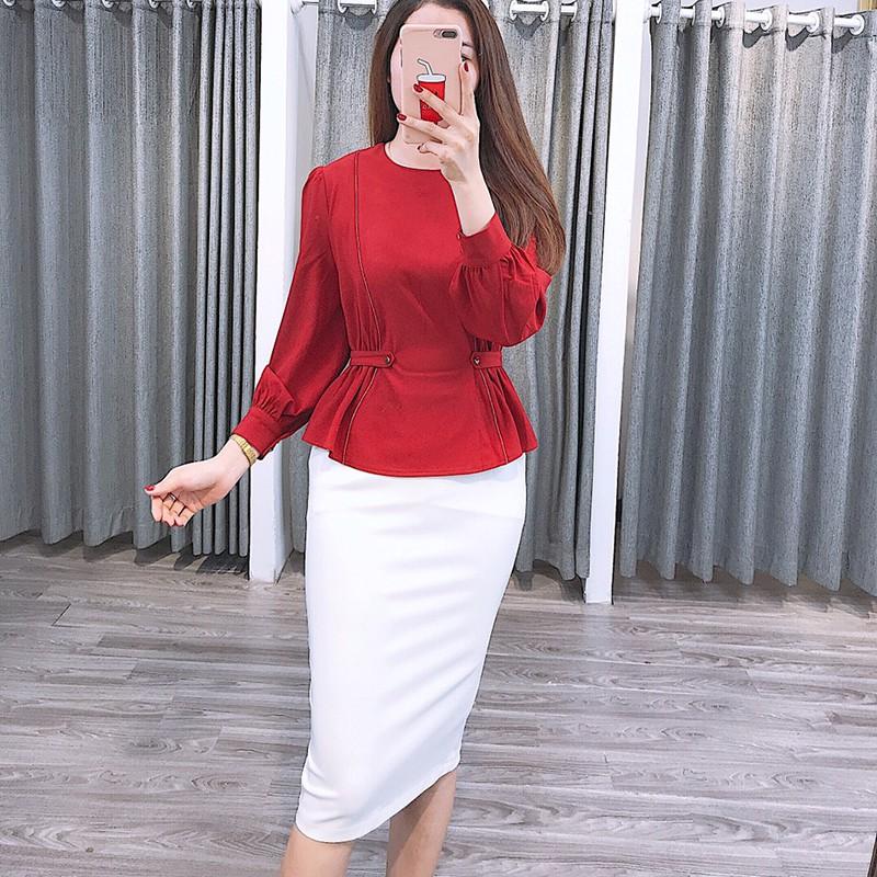 Chân váy nữ công sở Cúc Fashion CV001 bút chì túi đẹp