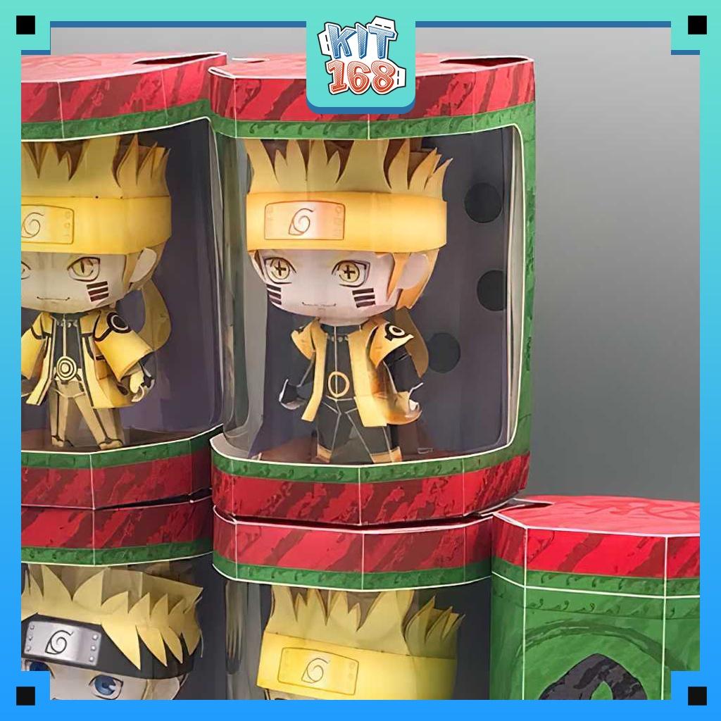 Mô hình giấy Anime Game Chibi Naruto ver 5 (Dạng Lục Đạo Hiền Nhân) + kit hộp trang trí